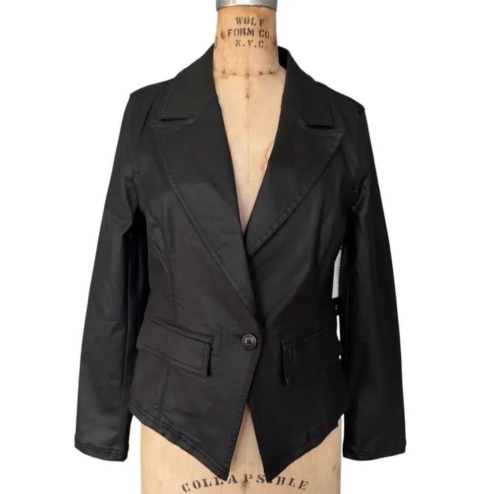 Liverpool Los Angeles Sustainable Black Modal Blazer Size S